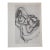 This vintage mid 20th century modernist lithograph (offset) depicts one of Henri Matisse's (France 1869-1954) iconic...