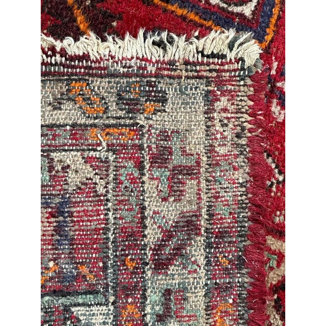 Vintage Distressed Rustic Hamadan Rug, 1950s For Sale - Image 18 of 18