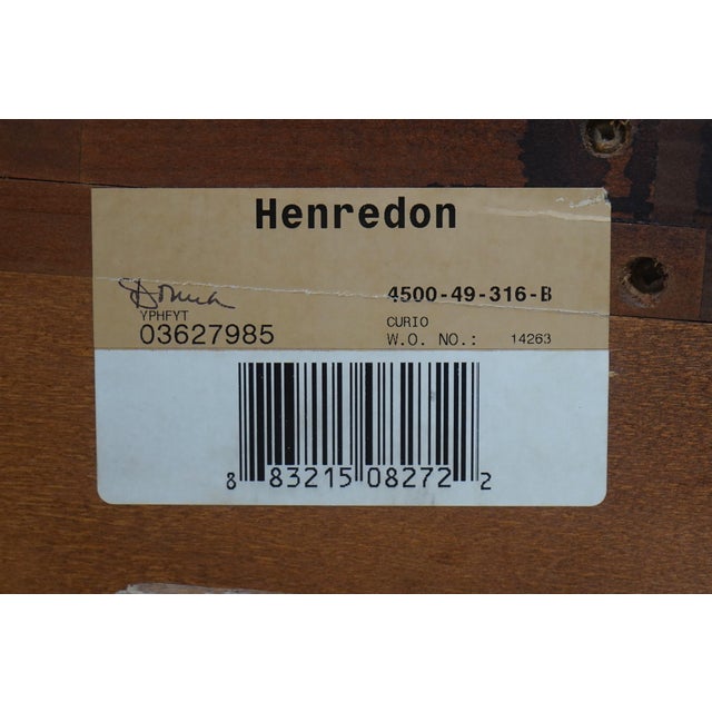Henredon Extremely Large Curio China Cabinet For Sale - Image 17 of 17