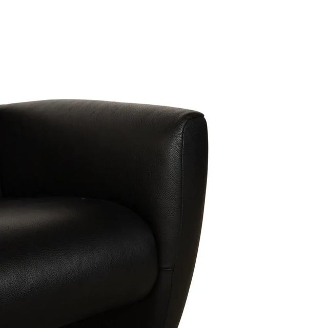 JR3200 3-Seater Sofa in Black Leather from Jori For Sale - Image 4 of 12