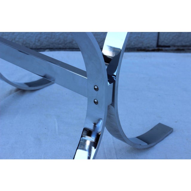1970's Chrome Side Tables - A Pair For Sale In New York - Image 6 of 7