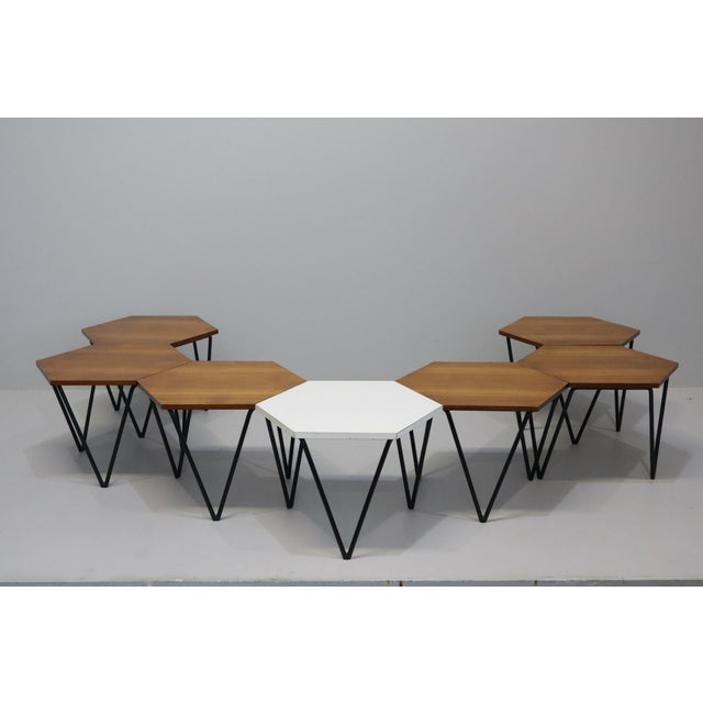 Coffee Tables by Gio Ponti for Isa Bergamo, Italy, 1950s, Set of 7 For Sale - Image 4 of 15