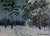 Oil Painting Winter Trail in the Forest Boris Serdyuk For Sale