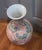 Vintage Chinese Chinoiserie Colorful Painted Leaves Tall Floor Vase For Sale - Image 6 of 7
