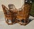 Wood Vintage Rattan Bamboo Brighton Pavillion Chairs With Caned Seats, a Set of 4 For Sale - Image 7 of 11