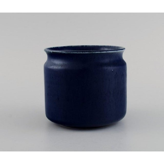 Ceramic Mid-Century Glazed Ceramic Vase by Edith Sonne for Saxbo For Sale - Image 7 of 7