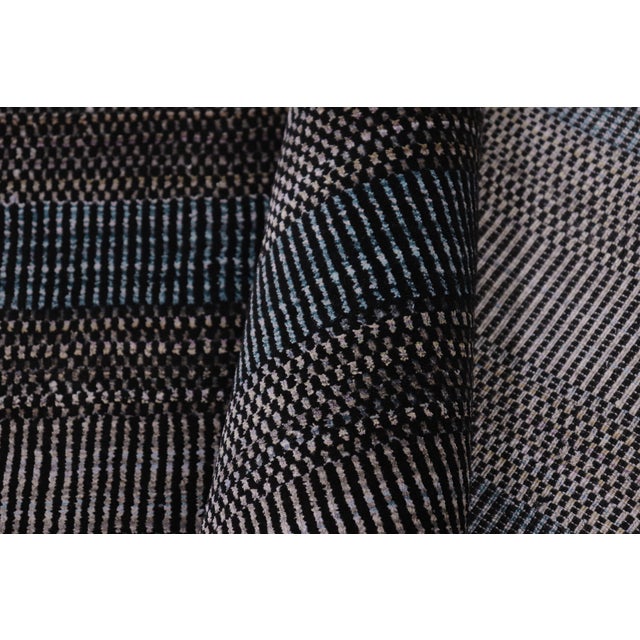 Textile Chic Grass Black/Ivory Wool Rug - 8'4''x9'8'' For Sale - Image 7 of 9