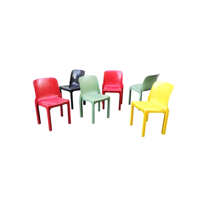 Selene Chairs by Vico Magistretti for Artemide, 1969, Set of 6 For Sale - Image 13 of 18