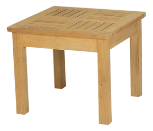 Hi Teak Dane Square Teak Outdoor Side Table