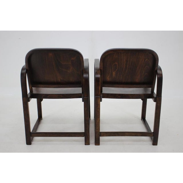 Beech Armchairs from Tatra, Czechoslovakia, 1950s, Set of 2 For Sale - Image 9 of 18
