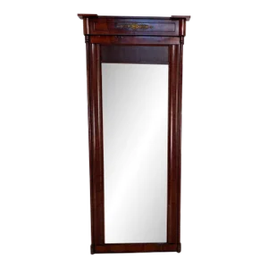 Large Danish Pier Mirror in Mahogany, Circa 1840