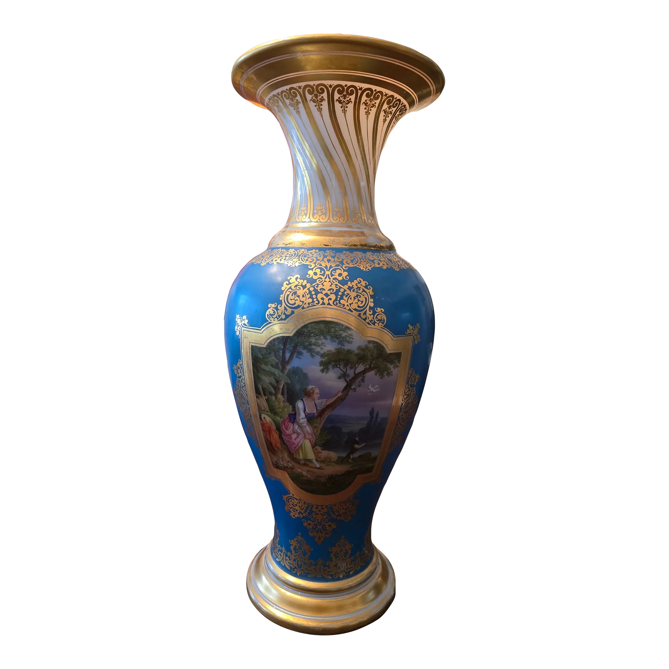 Antique Baccarat Attributed Museum Opaline Palace Vase | Chairish