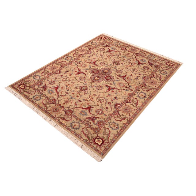 Designed with mesmerizing intricacy and gorgeous color palette, this hand-knotted masterpiece demonstrates the beauty and...