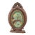 Lux Clock Mfg. Co. - Blossom Time Clock Mantle/Shelf - Syrocowood - Polychrome Art Deco DTD Sept. 10, 1930 Untested For Sale