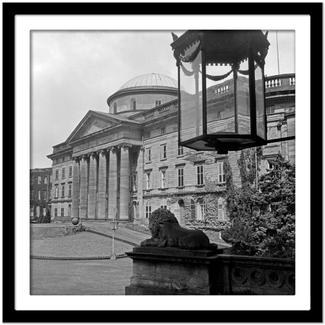 Karl Heinrich Lämmel, View to Wilhelmshoehe Castle at Kassel, Germany, 1937, Print For Sale - Image 4 of 5