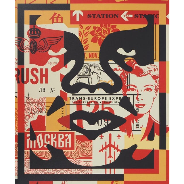 Shepard Fairey, aka Obey Giant (1970) Collage Side II Original color lithograph Signed and dated in pencil On wove paper,...