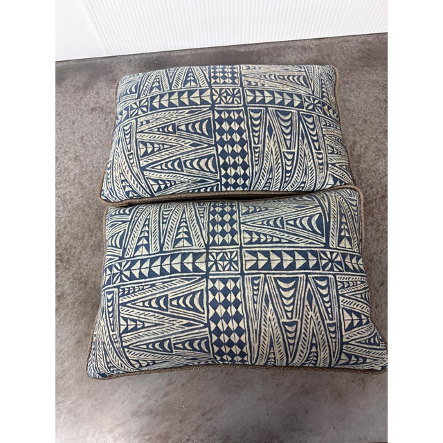 2000 - 2009 David Duncan for Fortuny Mellila Decor Pillows, Pair For Sale - Image 5 of 12