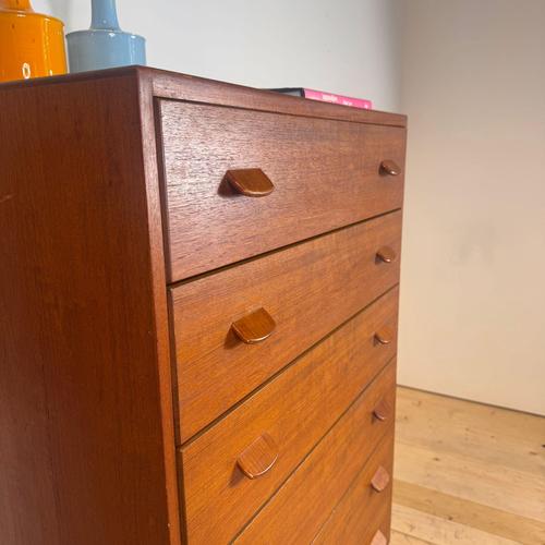 Teak Chest of Drawers by Poul M. Volther for FDB Møbler, 1960s For Sale - Image 3 of 7