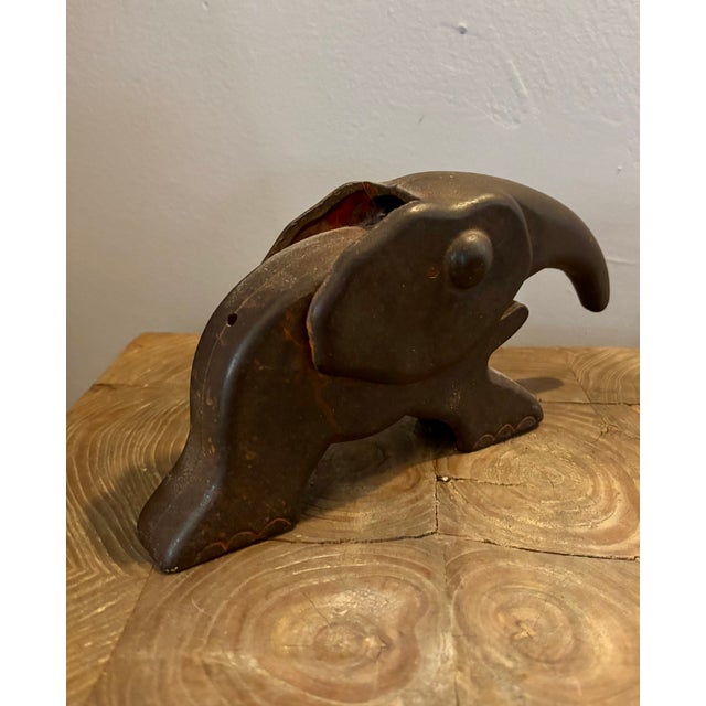 1930s Art Deco Cast Iron Elephant, Nut Cracker, Door Stop, Objet For Sale - Image 5 of 5
