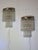 Silver Murano Glass Light Fixtures by Venini, 1970s, Set of 3 For Sale - Image 8 of 18