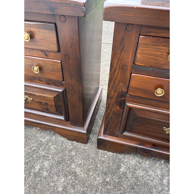 1960s Pair of Heywood Wakefield Nightstand Tables For Sale In Nashville - Image 6 of 7