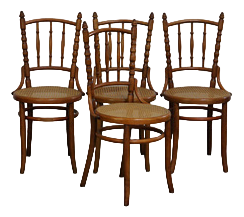 Dining Chairs from Thonet, Set of 4