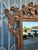 Brutalist Large Wood Wall Mirror For Sale - Image 3 of 12