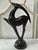 Beautiful black gazelle sculpture by Haeger has a Neo deco style and is from the 1980s. Great design that would look great...