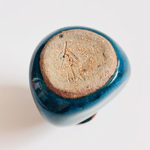 Studio Pottery Perfume Bottle With Dauber For Sale - Image 9 of 9