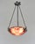 Charles Schneider French Art Deco Pendant Light by Le Verre Francais Schneider - 1925 Cameo Chandelier France For Sale - Image 4 of 17