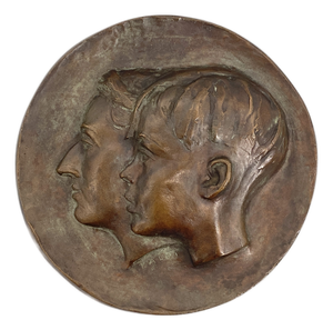 Walter Kalot, Relief with Portraits, 1950s, Bronze