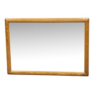 Link Taylor Countryside Collection Solid Oak Early American Rustic 46" Mirror 6602 For Sale