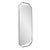 This elegant mirror features a distinctive octagonal design with sleek cut out beveled edges. Encased in a slim black...