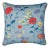 22" Paule Marrot Poppies Pillow Cover in Blue For Sale
