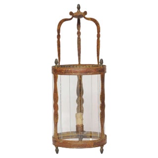 Antique Lacquered Wall Lantern For Sale