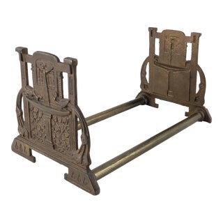 Art Deco Extending Bookslide Bookends For Sale