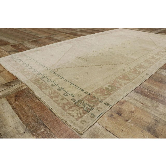 Vintage Turkish Oushak Gallery Rug - 04'09 X 08'08 For Sale In Dallas - Image 6 of 9