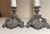 Pair of Antique Bronze Patinated Ornate Porcelain Candlesticks Candle Holders For Sale - Image 9 of 13