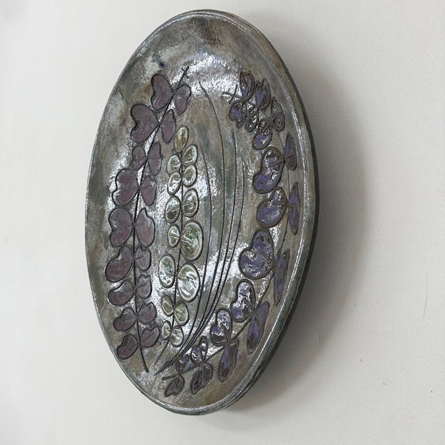 German Rusha Handarbeit Ceramic Wall Plate, 1970s For Sale - Image 12 of 15