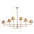 Regina Andrew Polly Chandelier, Natural Brass with Rattan Shades - 2 cartons For Sale - Image 4 of 9