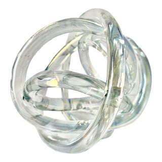 Hand-Blown Glass 'Knot' Sculpture For Sale