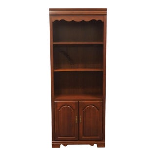 Broyhill Lenoir House Country Traditional Style 30" Bookcase W. Lower Cabinet / Wall Unit 3700-47 For Sale