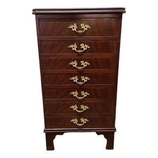 Vintage Mahogany Tallboy with Drawers For Sale