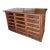 American Seed Cabinet With Glass Front Drawers For Sale