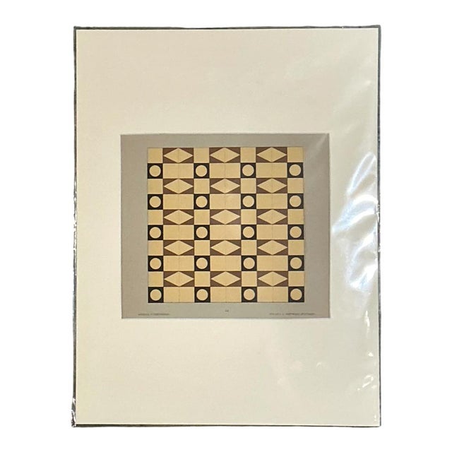 Vintage Mosaic Floor Tile Sample Serigraph For Sale - Image 14 of 14