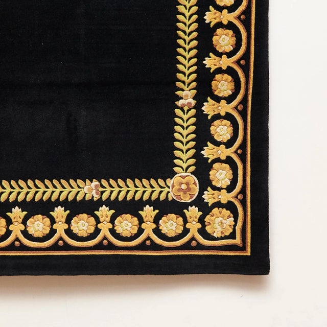 Black Gold Rug by Gianni Versace for Versace, 1980s For Sale - Image 15 of 18