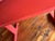 Coral Laquered Mid-Century Danish Modern Minimalist Trestle Dining Table C1960s For Sale - Image 9 of 14
