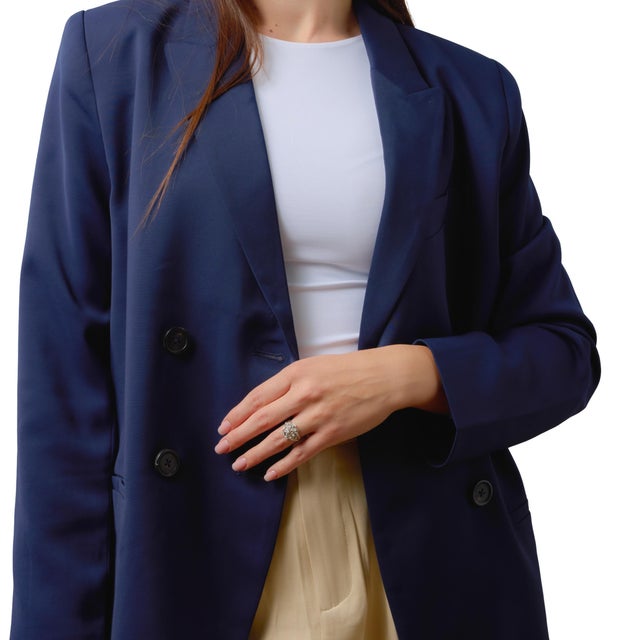 1950s 1950s Mid Century French Diamond 18k White Gold Cocktail Ring, Size 6.25 For Sale - Image 5 of 7