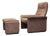 Lounge Chair with Ottoman from de Sede, Switzerland, 1960s, Set of 2 For Sale