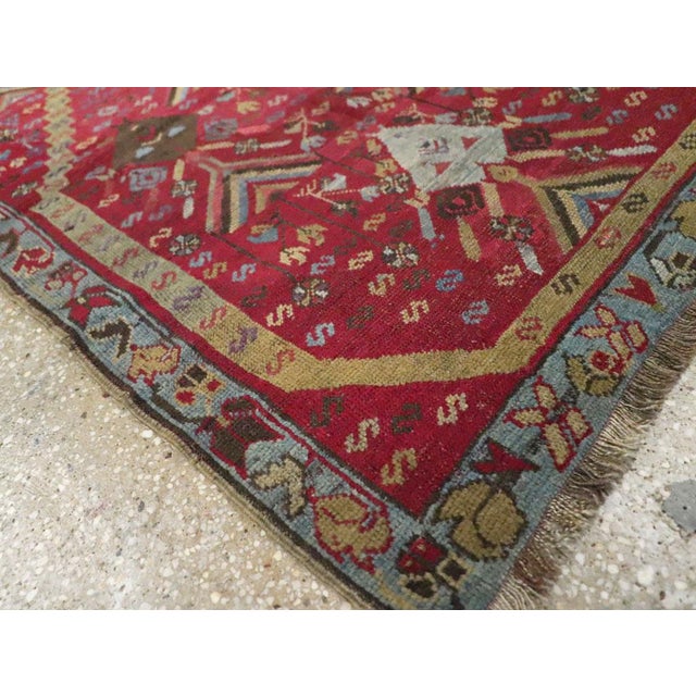 Textile Galerie Shabab Collection Early 20th Century Turkish Ghourdes Throw Rug For Sale - Image 7 of 9